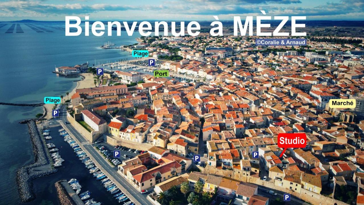 Charmant Studio Climatise A 200M De La Plage Mèze Eksteriør bilde