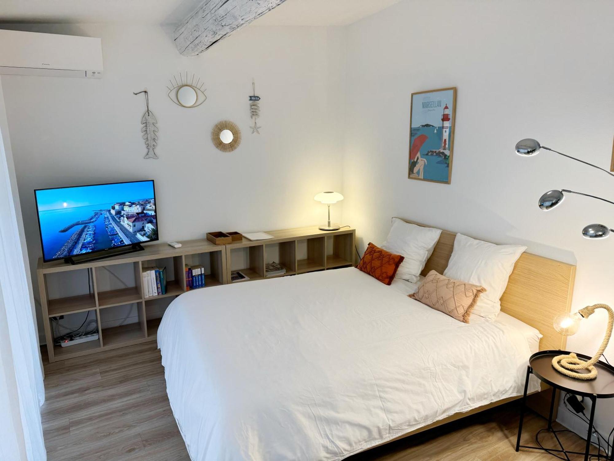 Charmant Studio Climatise A 200M De La Plage Mèze Eksteriør bilde